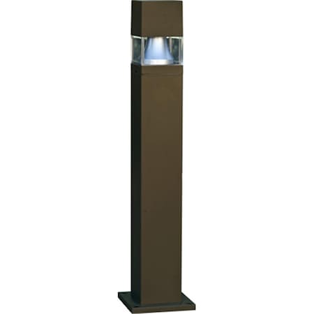 Feeltheglow 60W 120V Fiberglass Bollard, Bronze - 42.44 x 9 x 9 in. FE2563100